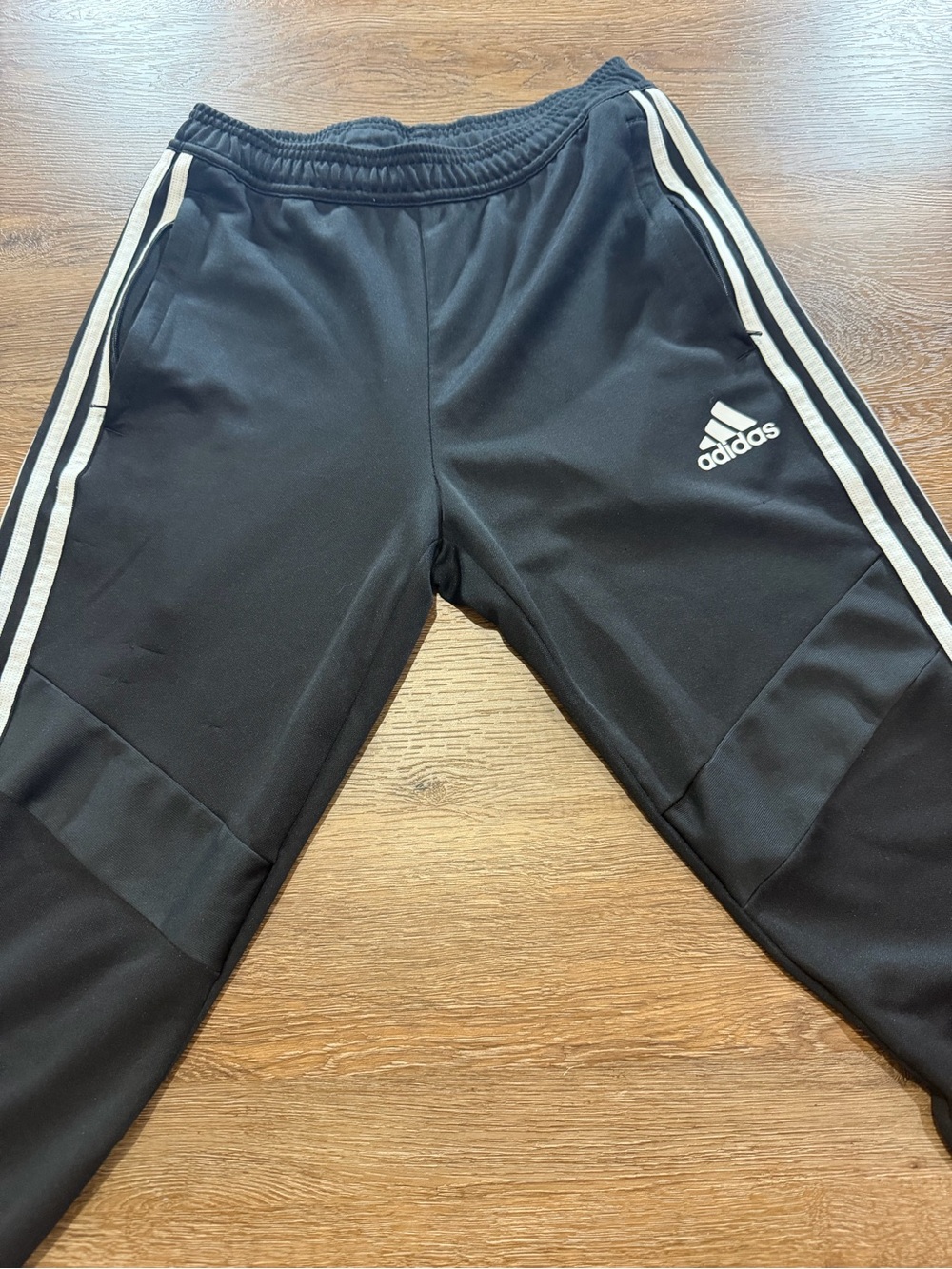 Adidas Tiro Soccer Training Pants Black White 3-Stripes Zip Ankle Men’s Small - Picture 5 of 6